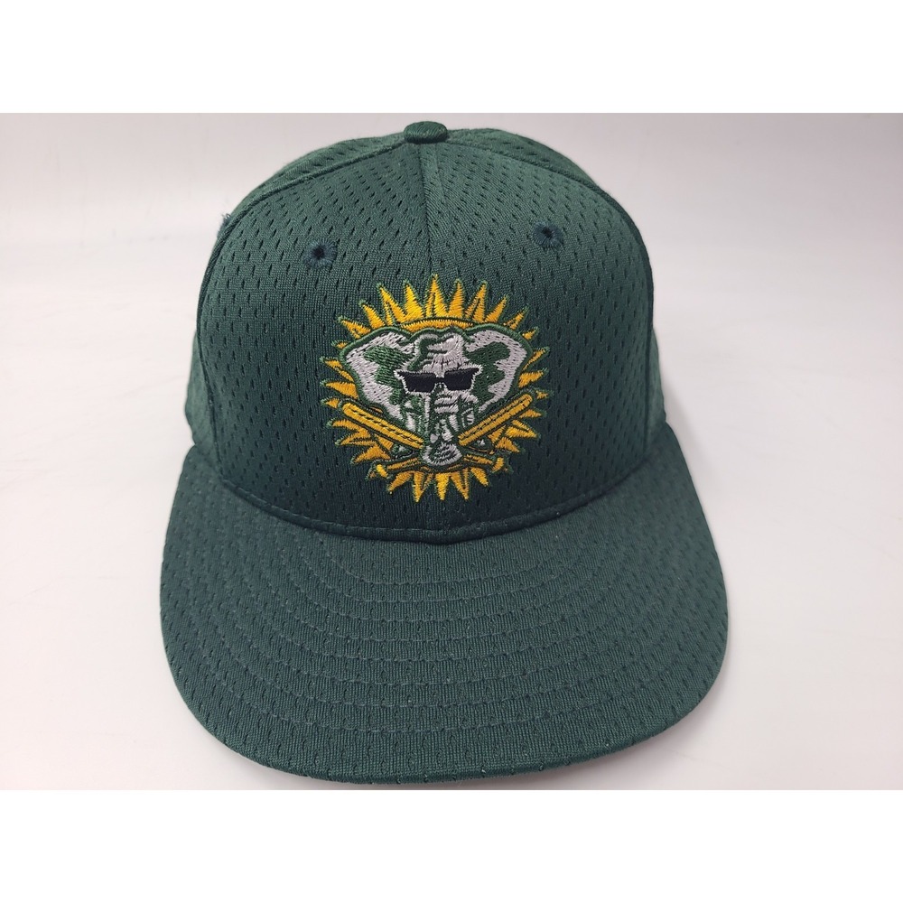Vintage Oakland Athletics A's Stomper Bats New Era 59Fifty Fitted 6 5/8 Hat Cap